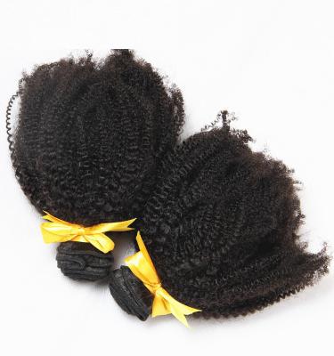 China Wholesale Raw Unprocessed Jerry Curl Virgin Brazilian Hair Weaves Cheap Color 100 Kinky Curly Brazilian Remy Human Hair Extension Natural Black Afro for sale