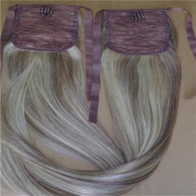 China Juancheng Silky Straight Wave Factory Wholesale Price Europe High Quality Blonde Ponytail Clip for sale