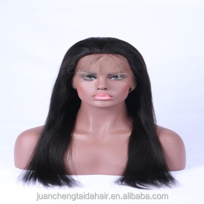 China Factory Big Full Lace Wig Silky Straight Wig Wholesale Cheap Price 100% Handmade Wave Wig for sale