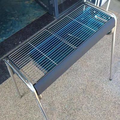 China New Outdoor Camping BBQ Smoker BBQ Grill 80x38.5x119cm Charcoal Grills Charcoal Inside 70*28*80cm Stainless Steel Backer for sale