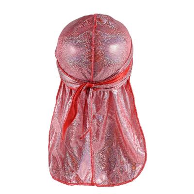 China Perfect For Hot Sale 360 ​​Polyester Designer Durag Vendor Fashion Durag For Adults Custom Laser Durag for sale