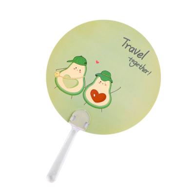 China China OEM Logo Printing PP Fan Custom Advertising Fan PP/PVC Cartoon Plastic Hand Fan Cheap Advertising Hand Fan for sale