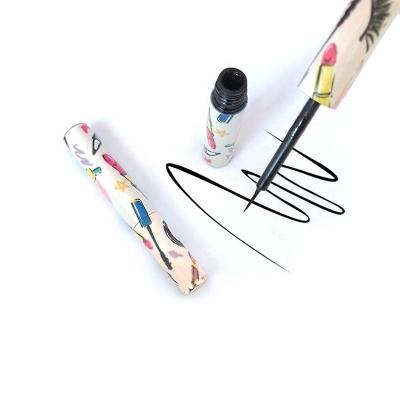 China Magnetic Eyeliner Pen With Custom Tube Printing Private Label Waterproof Magnetic Liquid Liner Eyeliner Pen Transparent Clear Black for sale