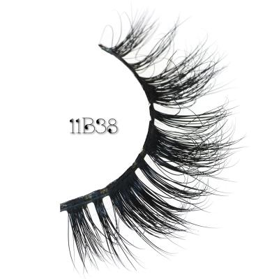 China Long Natural Factory Real Mink Custom Direct Fake 3D Mink Eye Lashes Bulk Eyelashes With Own Logo for sale