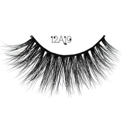 China Long Golden Supplier Natural Mink Eye Lashes Strip Eyelash Custom Box Natural Look for sale