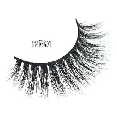 China High Quality Fashion Of 100% Natural Long Mink Strip Eyelashes Fast Delivery for sale