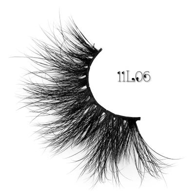 China Natural Extra Long 25mm Long Fake Lashes Sell Clean Siberian Wholesale Waterproof Luxury Mink Strip Eyelashes Custom Brand Packaging for sale