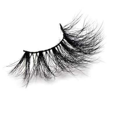 China Long Fake 25mm Cruelty Free Extra Long Natural 3D Mink Eyelashes From Own Brand Luxury From Highlights Manufacturer for sale