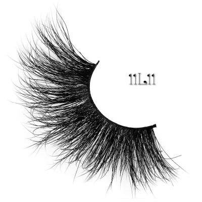 China Long Seller 25mm Extra Long False Eyelashes Natural Clean Mink Lint Cruelty Free 3D Brand Lashes Custom Packaging for sale