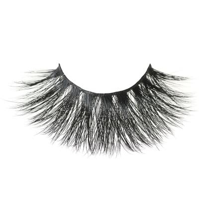 China Long Wholesale Natural Own Brand 25mm 3D Extra Long Mink Eyelashes for sale