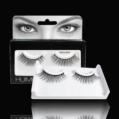 China Natural False Lashes Manufacturer Luxury Premium Faux Mink 6D Strip Eyelashes For Private Label for sale