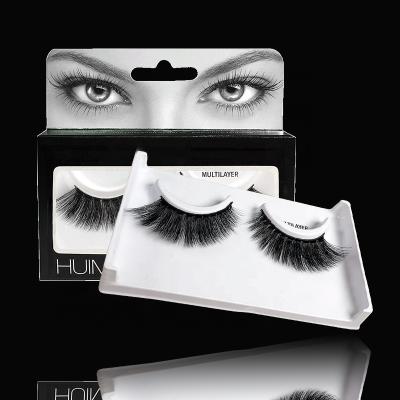 China Natural 6D False Eyelashes Seller For Clean Label Synthetic Fiber Strip Luxury Waterproof Lashes for sale