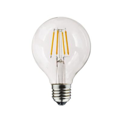 China LED Edison Constant Current Residential Light Bulb G80 4W Creative Transparent Light Bulb for sale