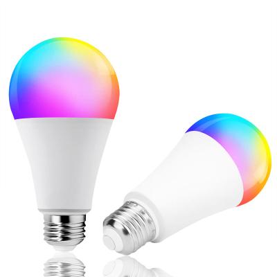 China Residential Tuya WiFi Smart Light Bulb 9W RGBW Color Changing Light Bulb for sale