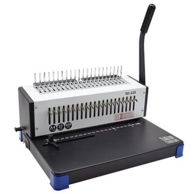 China A4 FRONT Small 21 Hole Staple Strip Punch Binding Machine Comb Type for Documents, Contracts, Sheet for sale