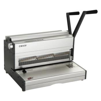 China Semi-automatic manual comb binding machine A3A4 book binding machine for factory price 430mm for sale