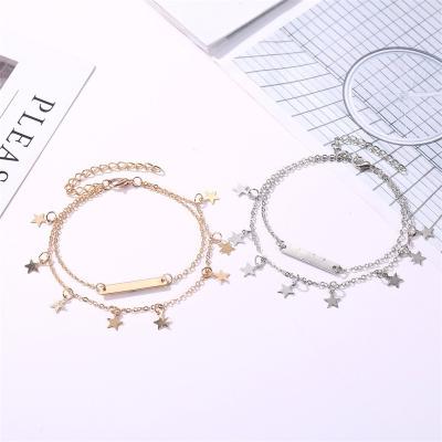 China FASHIONABLE 2021designs anklets foot jewelry foot ring for ladies for sale