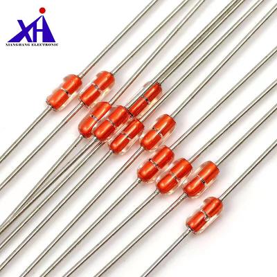 China Sensor 5K 10K 50K 100k 200K 54.62K Ohms MF58 NTC Thermistor Diode Type Glass NTC High Temperature And Humidity Resistance High Precision For Temperature Compensation for sale