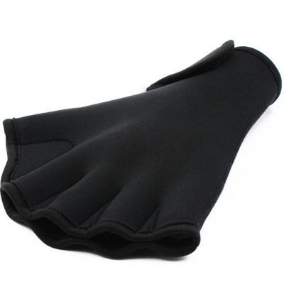 中国 Eco-friendy Eco-Friendly Neoprene Aquatic Fitness Training Fitted Webbed Gloves Swimming Gloves 販売のため