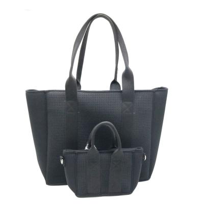 China Fashion Customized Fahion Beach Bag Fashion Customized Neoprene Beach Tote Bag / High Quality Te koop