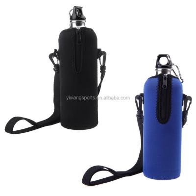 China Wholesale Insulated Water Bottle Carrier Bag Neoprene Cup Sleeve With Strap for sale