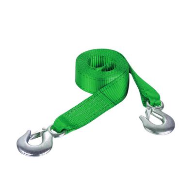 China Car Engine Safety Polyester Cargo Belt Heavy Duty Transport Lashing Car Tow Rope Winch Straps Heavy Duty Tow Strap Winch Belt for sale