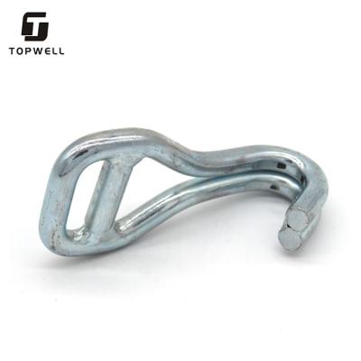 China Heavy Industry Manufacturer Direct Binding Belt Accessories Galvanized Metal J-Hook Heavy Duty Double Row Double Hook for sale