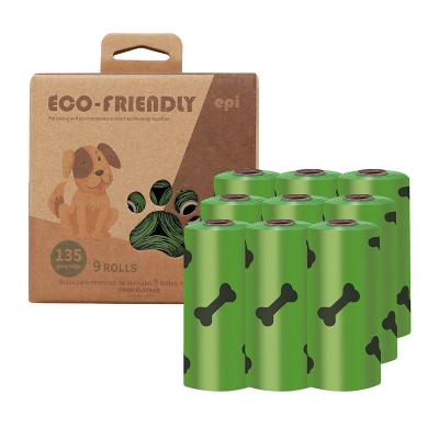 China Viable Dog Poop Bags Biodegradable Custom Logo Dog Poop Eco Friendly Eco Friendly Compostable Bag for sale