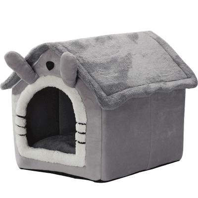 China Warm Dog Pet Kennel Indoor Breathable Winter Pet House Comfortable Collapsible Collapsible Soft Cat Tent House Four Seasons for sale