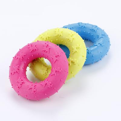 China Rubber Stocked Dog Toys Chew Ring Toy For Small Dogs for sale