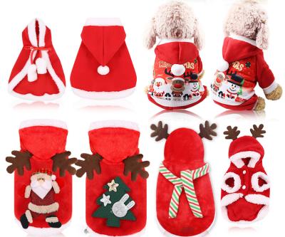 China Wholesale Viable Apparel & Winter Dog Clothes Cotton Cats Autumn Christmas Funny Pet Clothes for sale