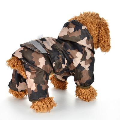 China Viable Wholesale Custom Safe Hoodiedog Reflective Clothes Pet Dog Waterproof Pet Raincoat for sale