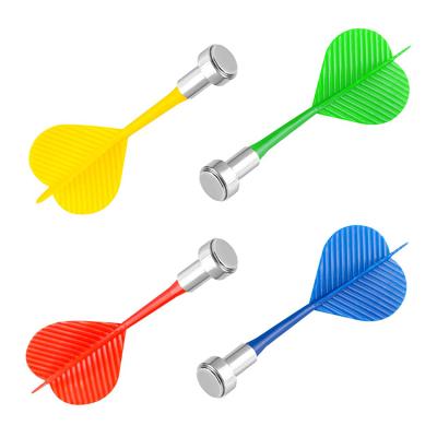 China Magnet + Large Plastic Head Plating 85mm Six Colors 6.7g Bright Safe Super Safe Magnetic Kids Darts for sale