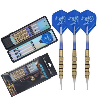 China Stainless Steel Iron Barrels Soft Tip Darts Flights Set 3 Packs for sale