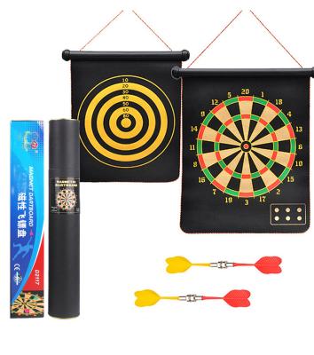 China 12 15 17 Inch Double Sided Magnetic Dart Board with Safe Magnetic Darts for 17/15/12 Inch Dart Indoor Games for sale