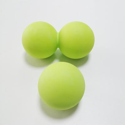 China Silicone Yoga Sports Massager 2 Pack Set with Single Yoga Myofascial Ball and Peanut Massager Ball for sale