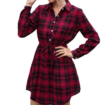 China Manufacturer Casual Plaid Mid Length Waist Professional Anti-pilling Top Women's Shirts for sale