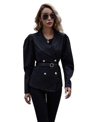 China Newcomers Breathable Women's Long Sleeves Coat Autumn And Winter Double Breasted Blazer for sale