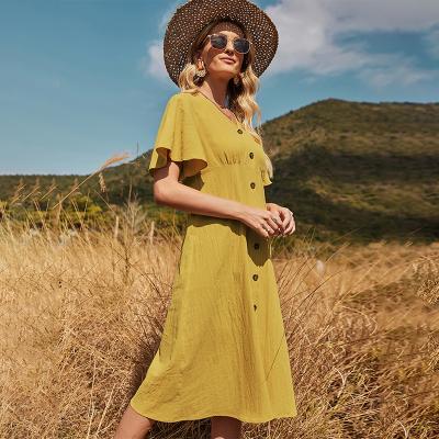 China Anti-Static Women Short Mini Dreases Summer Wear Young Lady Dress Fashion Summer Casual Dress for sale