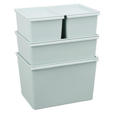 China Sustainable PP Material Storage Box With Lid , Plastic Storage Box For Household for sale