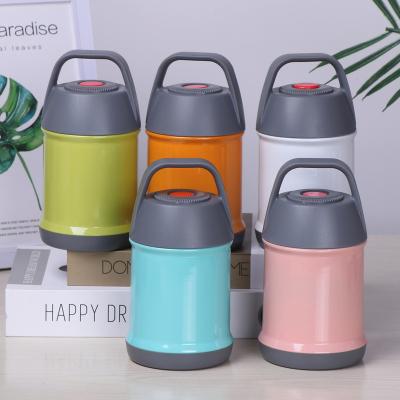 China Manufacturer PORTABLE Wholesale Portable Customized Logo Double Walled Stainless Steel Stew Pot Hot Vacuum Flask for School Lunches for sale