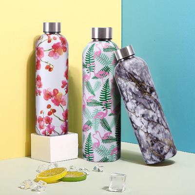 China Amazon Custom Logo Double Wall Vacuum Thermos Flask Sale 304 Stainless Steel Viable Hot Water Bottle Insulated Outdoor Sports Bottle for sale