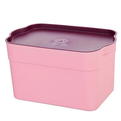 China Sustainable PP Material Household Plastic Storage Box With Lid for sale