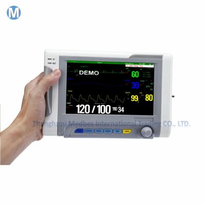 China 7 inch Vital sign Monitor 6 parameters Patient monitor products for sale