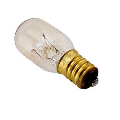 China Fridge 15W T20*48mm E12 High Temperature Bulb Filament Incandescent Light Bulb For Microwave Oven Light Bulb for sale