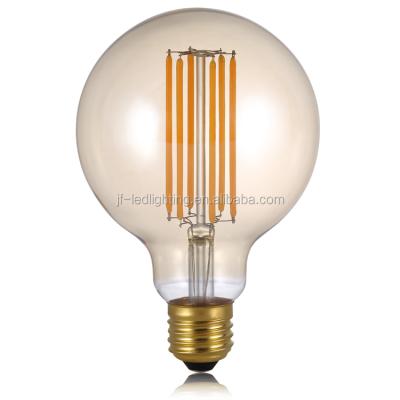 China HOTEL/bar G95 Glass Edison Soft Led Filament Bulb 110-240V Dimmable Decoration Pendant Light Bulb for sale