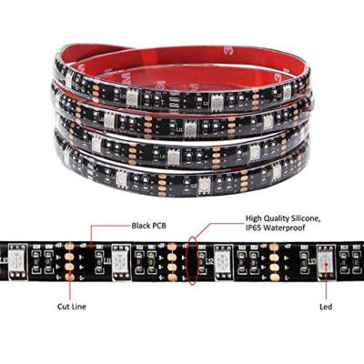 China 5050 RGB LED Decorative Lighting Strip With Controller 50/100/200CM TV Background Lighting Flexible Light Set for sale