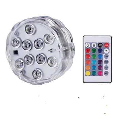 China Swimming Pool Submersible Led Lights IP 68 RGB Waterproof Light Pool Lights IP68 2021 Underwater For Aquarium With Ce Remote Battery Operated for sale