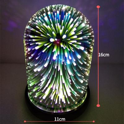 China Modern battery-operated multicolored 3D lamp for sale