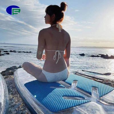 China Paddle Board SUP Board Heavy Duty Transparent Clear Crystal SUP Transparent Sip With Paddle for sale